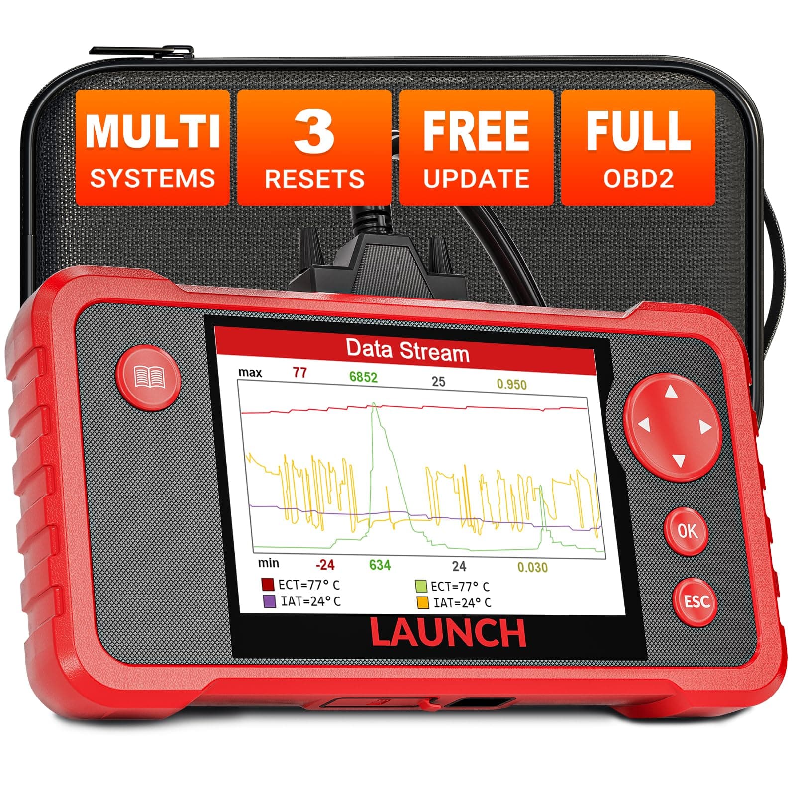 CRP123 Update Online LAUNCH X431Creader CRP123 ABS, SRS, Transmission and Engine Code Scanner