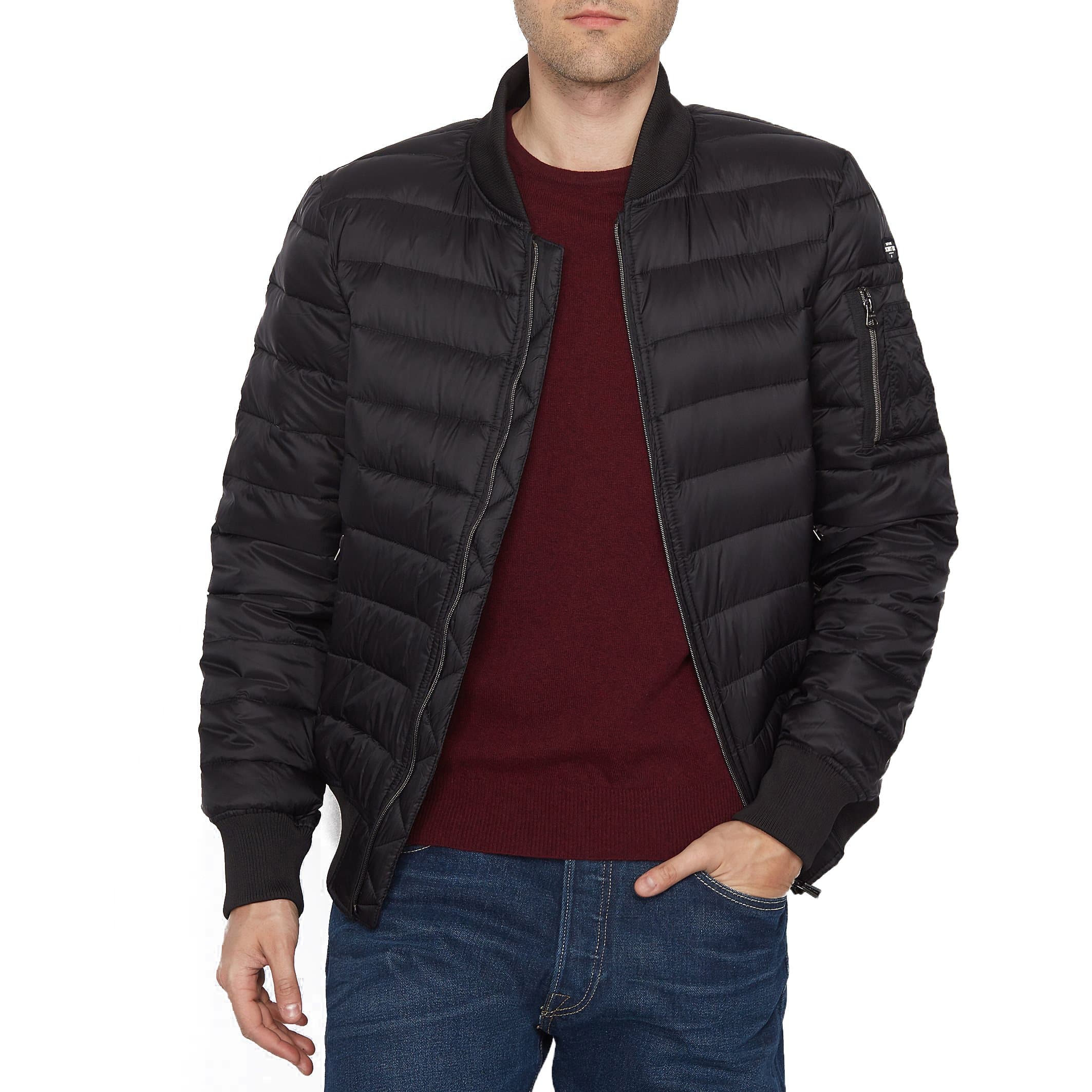 Schott Norfolk Bomber Jacket Black Size Xl