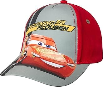 Pixar Boys’ Cars Lightning McQueen Hat - Piston Cup Baseball Cap (Toddler/Boy)