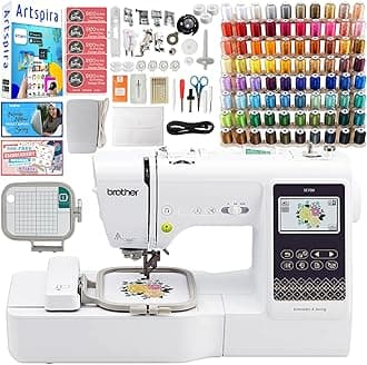 Brother SE700 Combo 2-in-1 Embroidery & Sewing Machine with 80 Embroidery Spools & Accessories