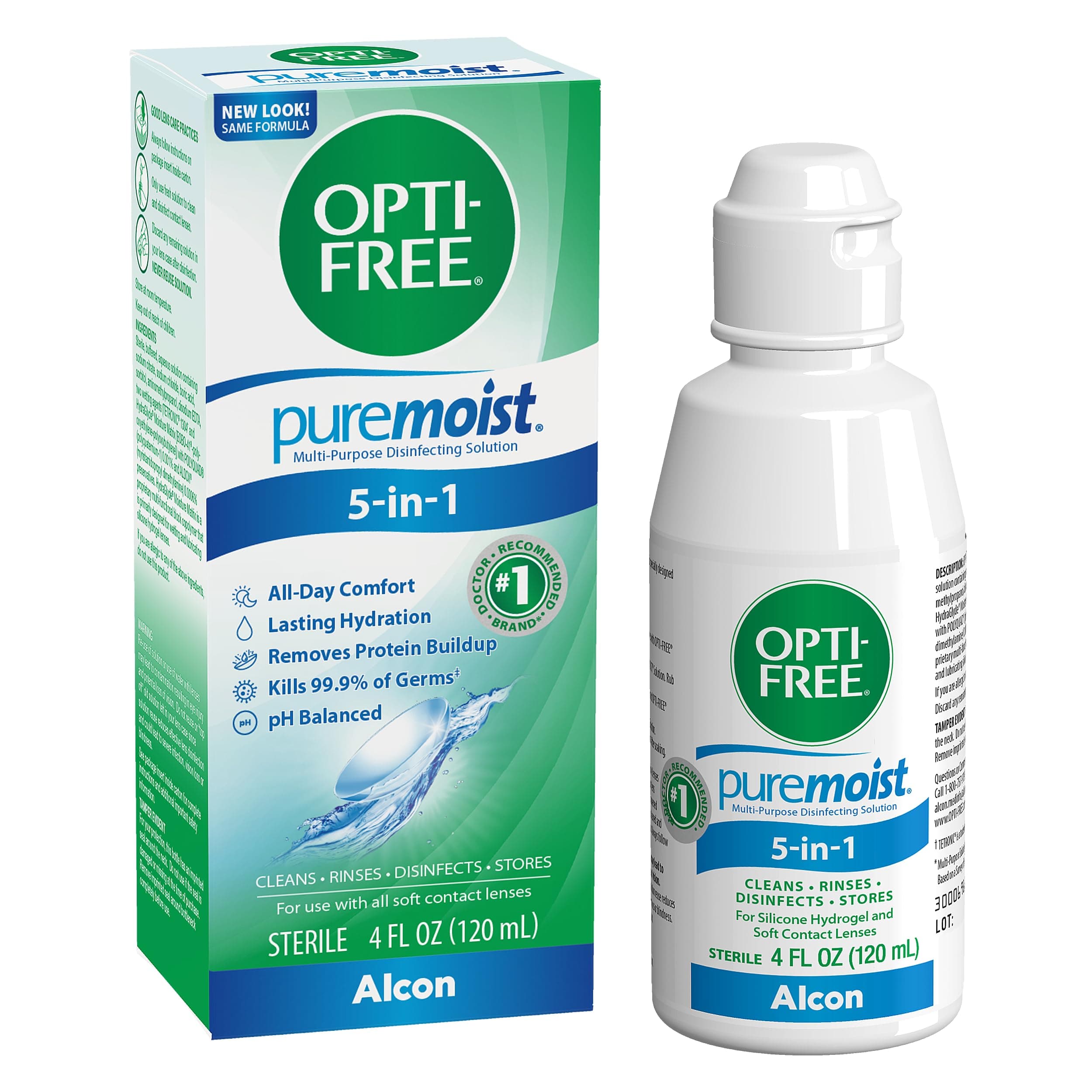 ALCON Opti-free Puremoist Multi-Purpose Disinfecting Solution, 4 Oz