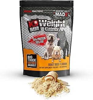 K9Weight Gainer for Dogs – Build Muscle, Gain Healthy Weight & Strength – Supports Dog Muscle Mass (45 Servings)