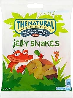 The Natural Confectionery Co. Jelly Snakes Sweets Bag, 160 g