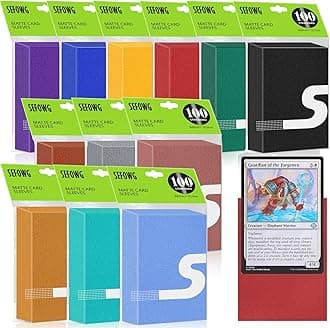 1200ct MTG Card Sleeves, 12 Colors Matte Card Sleeves Magic, TCG Card Sleeve, Magic Card Sleeve, Card Protectors for MTG, TCG, Baseball, Trading, Game Cards
