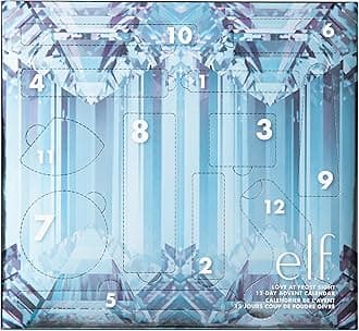 e.l.f. Love at Frost Sight 12-Day Advent Calendar, Skincare Essentials & Festive Makeup In Limited-Edition Shades, Vegan & Cruelty-Free
