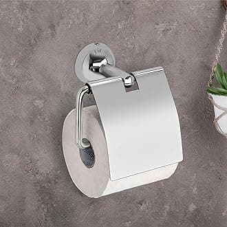STELERA Aryan Crystal Series Stainless Steel Toilet Paper Roll Holder for Bathroom (Silver)