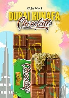 Dubai Chocolate Kunafa Pistachio, Freshly Made With Real Kunafa 70gm Made in DUBAI- Viral Kunafa Chocolate