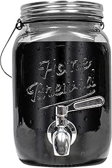 Willow & Everett Cold Brew Coffee & Iced-Tea Maker Pitcher, 2 L Glass Dispenser w/Metal Spigot & Mesh Filter Iced Coffee & Sun Tea Brewing System