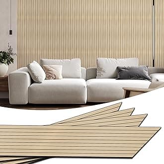 WADILE PVC Wood Grain Panels for Wall, 15.7 in X 24.6 ft Oak Soundproof Paneling Peel and Stick Wall Panels, Cover 32.3 Sqft