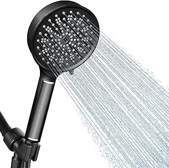 Cobbe Handheld Filtered Shower Head - Filters >99% Chlorine - Advanced 2.0 Carbon System - Water Softening Beads for Hard Water - Relieves Dry, Itchy Skin - Matte Black