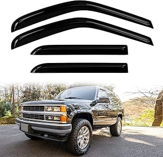 Window Visors Rain Guards for Chevy Tahoe 1995-2000 Window Vent Wind Deflectors Visors Shades for GMC Yukon 1995-2000