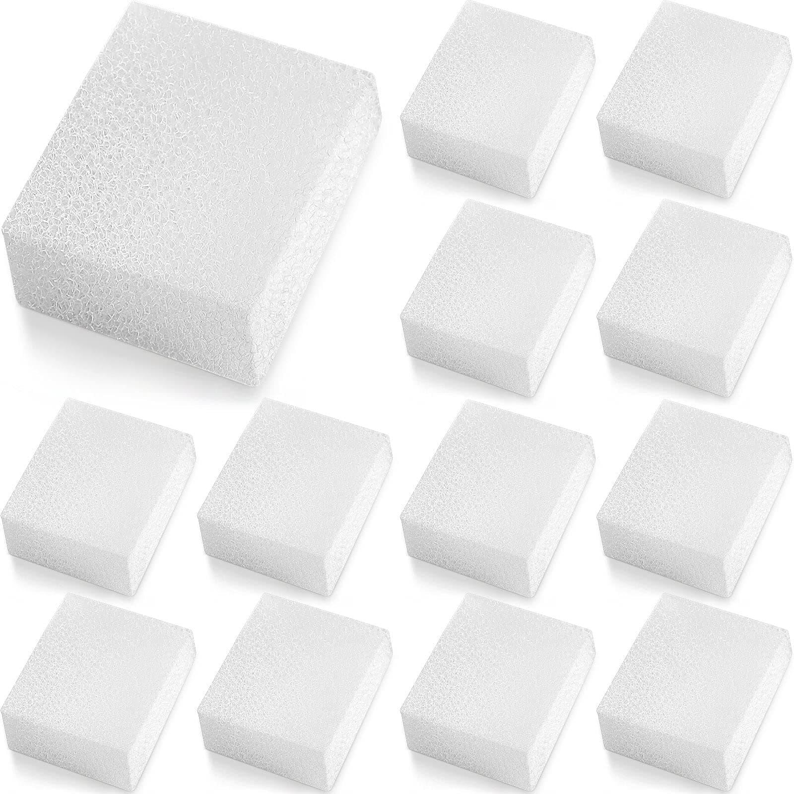 Mudder 12 Pieces Pet Replacement Sponge Filters Replacement Pre Filter Sponges for 67oz/ 2L Pet Water Fountain Cat Water Foam Filter Dog Drinking Water Sponge Foam Filters for Pet Dog Cat Fountain