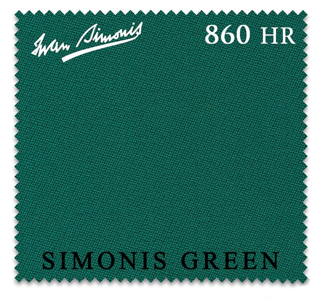 Iwan Simonis 860HR Pool Table Cloth (Simonis Green, 8 ft)