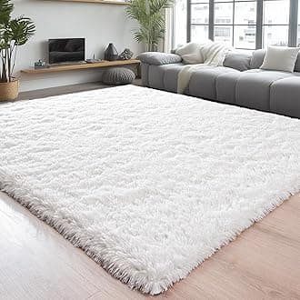 Chicrug Soft Area Rugs for Bedroom Living Room Plush Fluffy Rug 9x11 Feet, Shag Furry Area Rug Carpet Non Shedding for Nursery Children Kids Girls Room Home Decorative, Cream