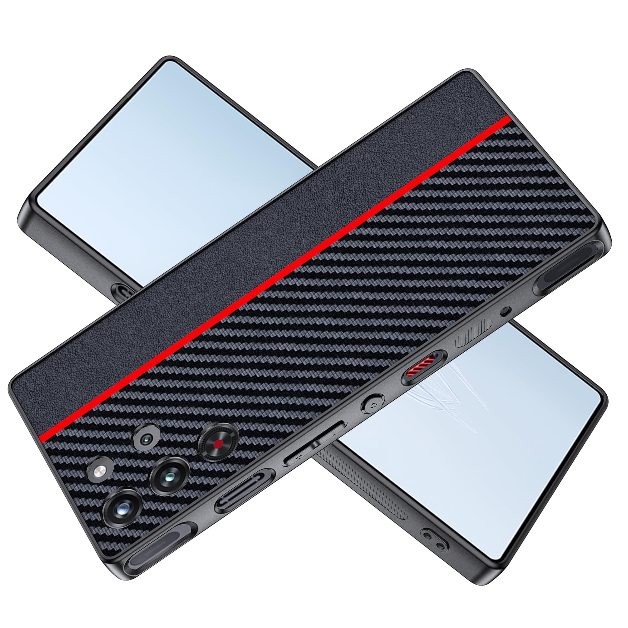 for Nubia Red Magic 10 Pro Case,high qualit,PC Material Carbon Fiber，Scratch Resistant,FlexibleFull Protection,Anti-Skid