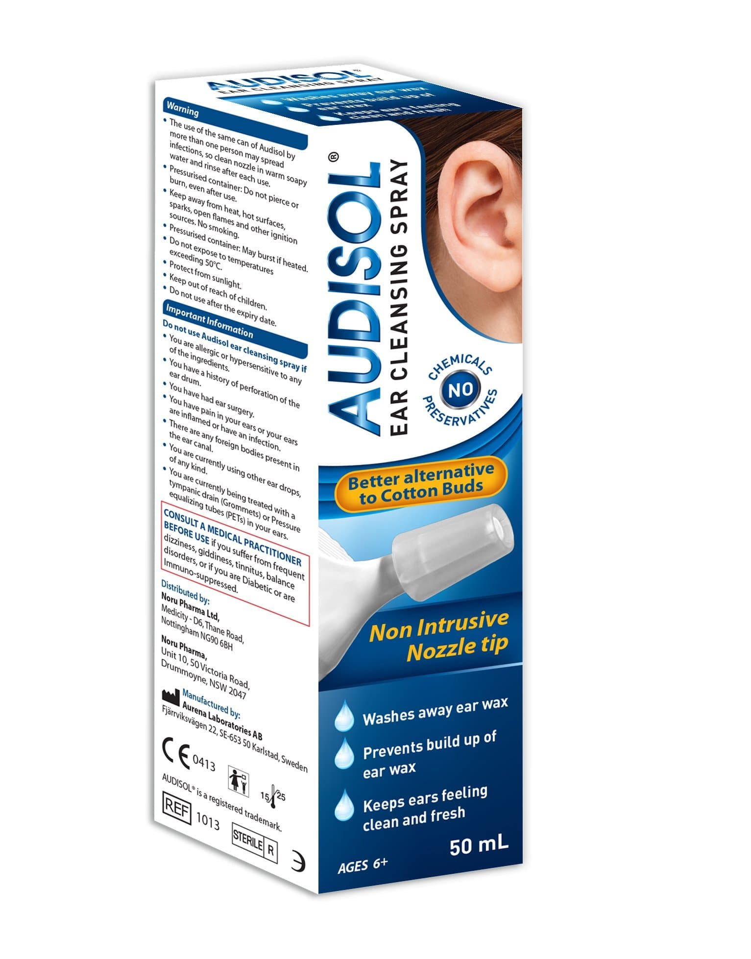 AUDISOL Ear Cleansing Spray - 50ml