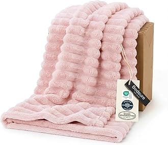 GentleSoft Crystal Pink Throw Blanket for Couch - Cozy Soft Blankets for Women, Cute Small Throws for Girls, 50x70 Inches