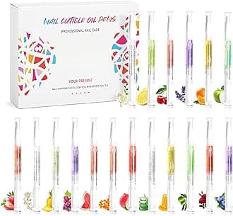 18Pcs Nail Cuticle Oils Nutrition Oil Pen Nourishment Pens 18Smell Cuticle Revitalizer for Agnail Nourish Skin Nail Care