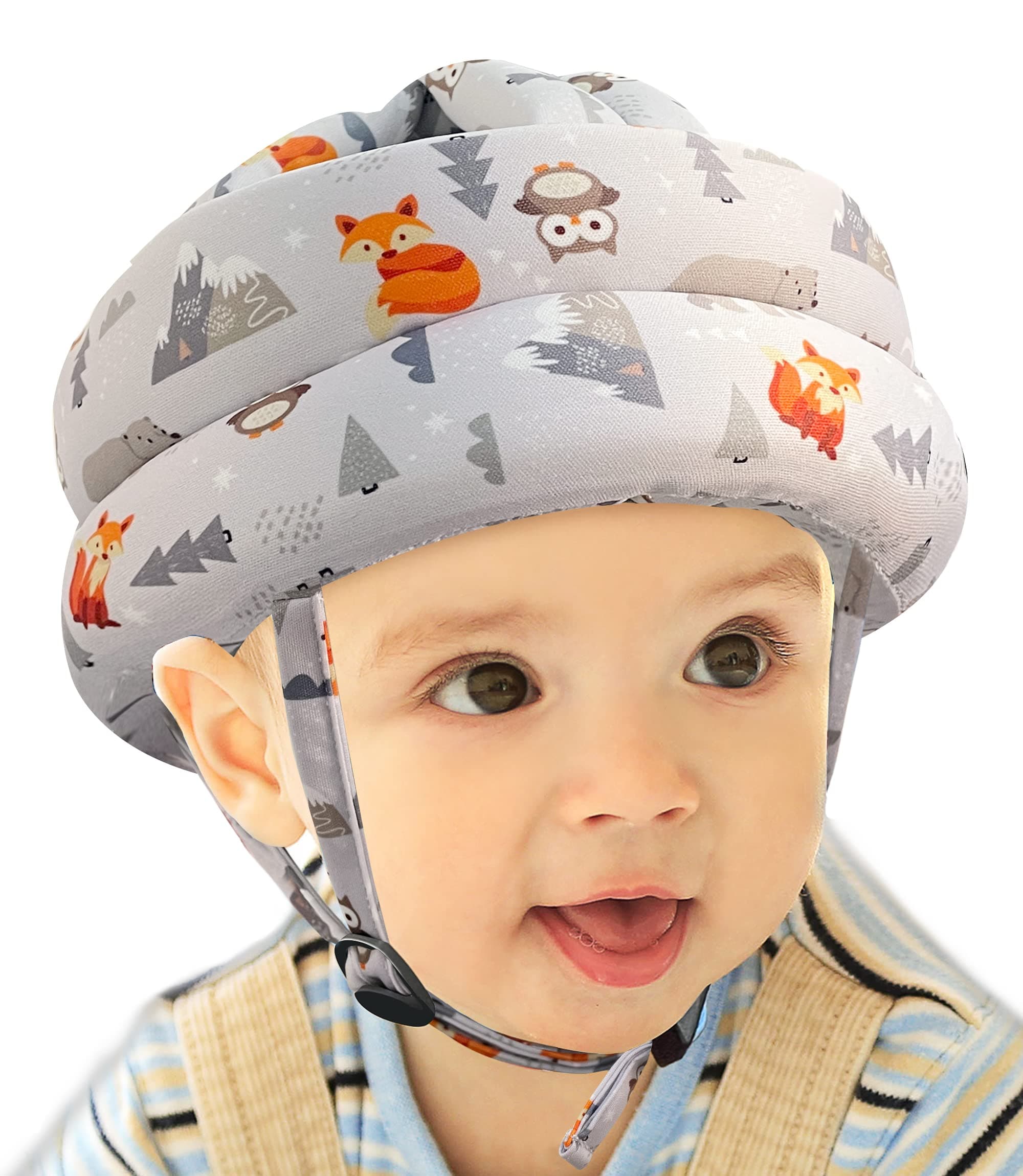 Baby Head Protector - Adjustable Protective Cap for Crawling, Walking, Running Infants - Soft Cushion, No Bumps - 6-12 Months, 1-2 Years