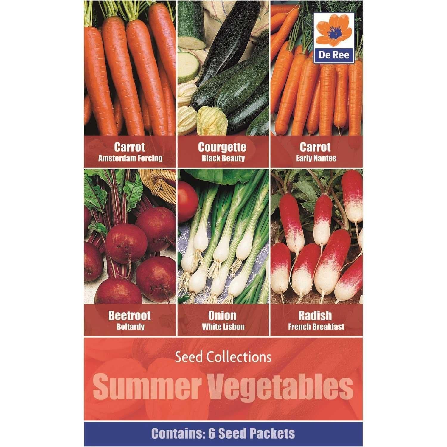 Vegetables Seed Collections - 6 in 1 Pack - Summer Vegetables