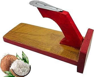 Wooden Table Top Coconut Scraper Chirava Grater Thengai Thuruvi