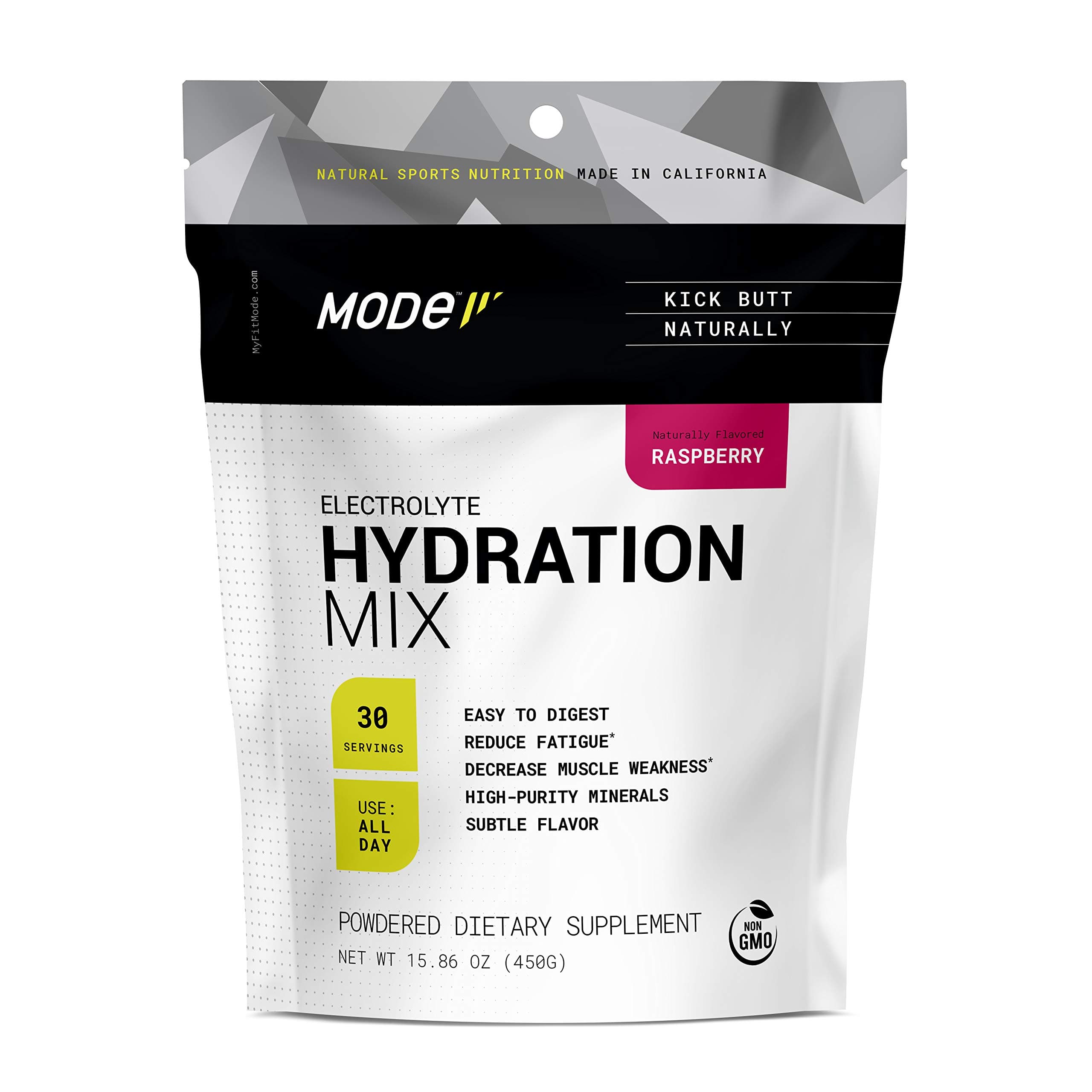 ATAQ Plant Based Electrolyte Hydration Mix, Raspberry, Hydra 4G Mineral Blend, Betaine to Aid Metabolism, No Artificial Sweeteners, Gluten-Free, 450g Pouch, 30 Servings