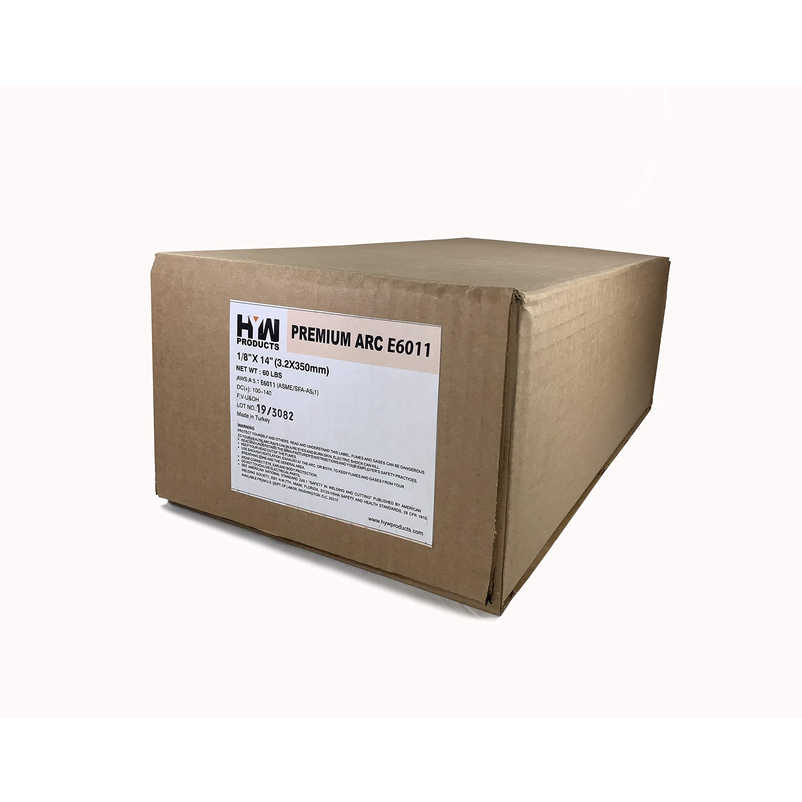 E6011 Stick Electrodes Welding Rods 3/32" 1/8" 5/32" 10 lb x 6-pk (1/8" - 60LB)