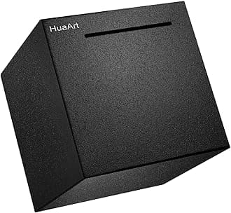 Piggy Bank for Adults,Safe Piggy Banks Made of Stainless Steel,Can Only Save The Piggy Bank that Cannot be Taken Out (Black, 4.72IN)