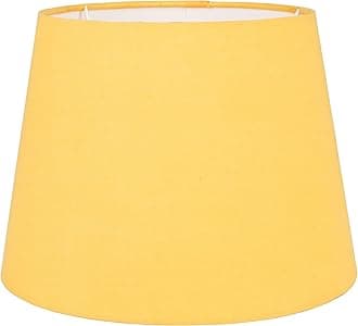 MiniSun | Modern Tapered Light Shade in a Mustard Fabric Finish | Floor Lamps & Torchieres, Home Décor & Improvement Essential | 250mm Shade Width