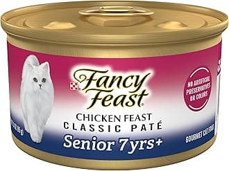 Purina Fancy Feast Wet Senior Cat Food 7 Years Plus Chicken Feast Pate - (Pack of 24) 3 oz. Cans