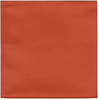 Jacob Alexander Men's Pocket Square Solid Color Handkerchief