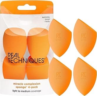 Miracle Complexion Sponge (Pack Of 4), Orange, 4 Sponges