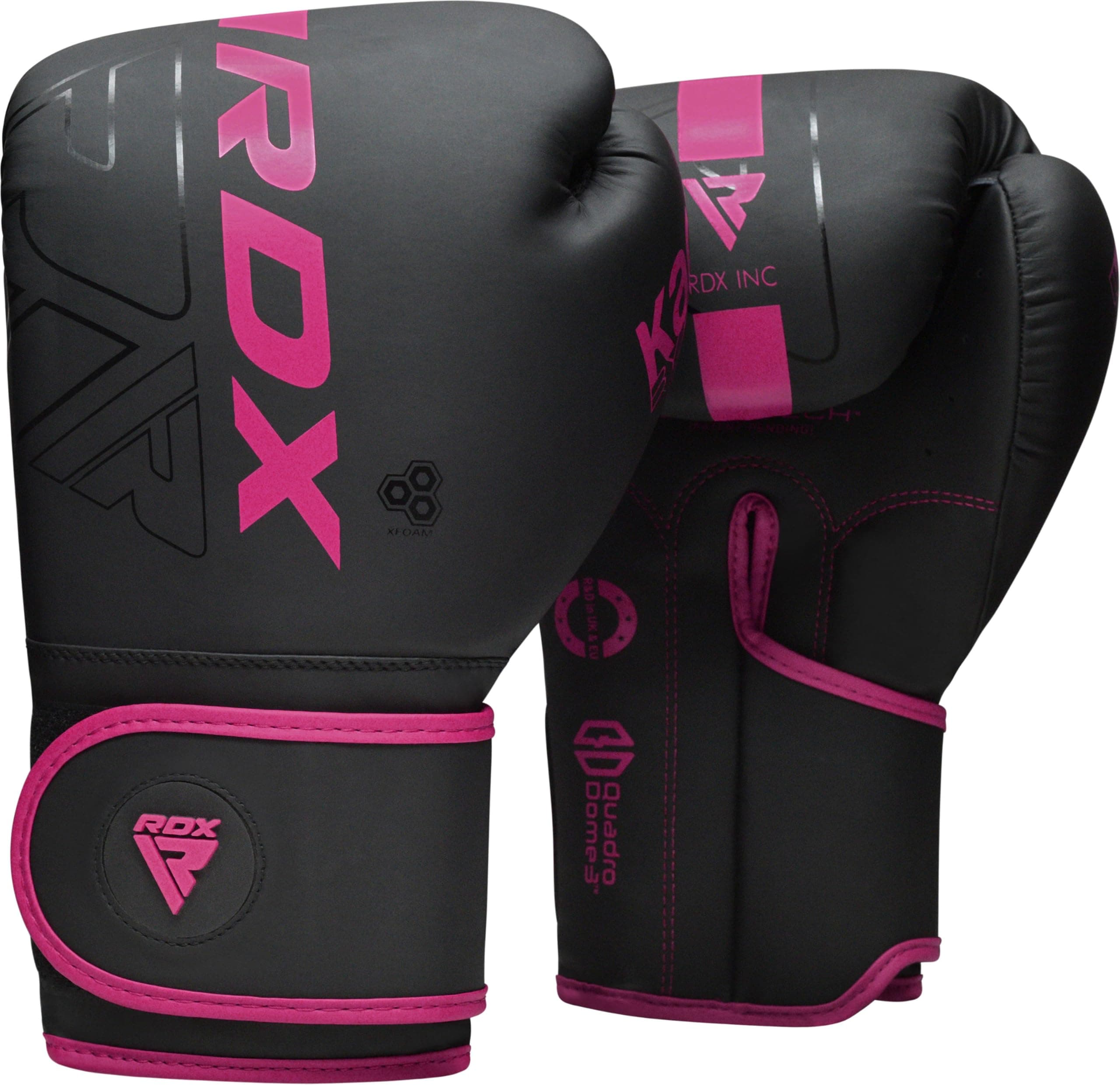 RDX Boxing Gloves, Pro Training Sparring, Maya Hide Leather, Muay Thai MMA Kickboxing, Men Women Adult Kids, Heavy Punching Bag Mitts Pads Workout, Ventilated Palm Multi Layered 4 6 8 10 12 14 16 18Oz