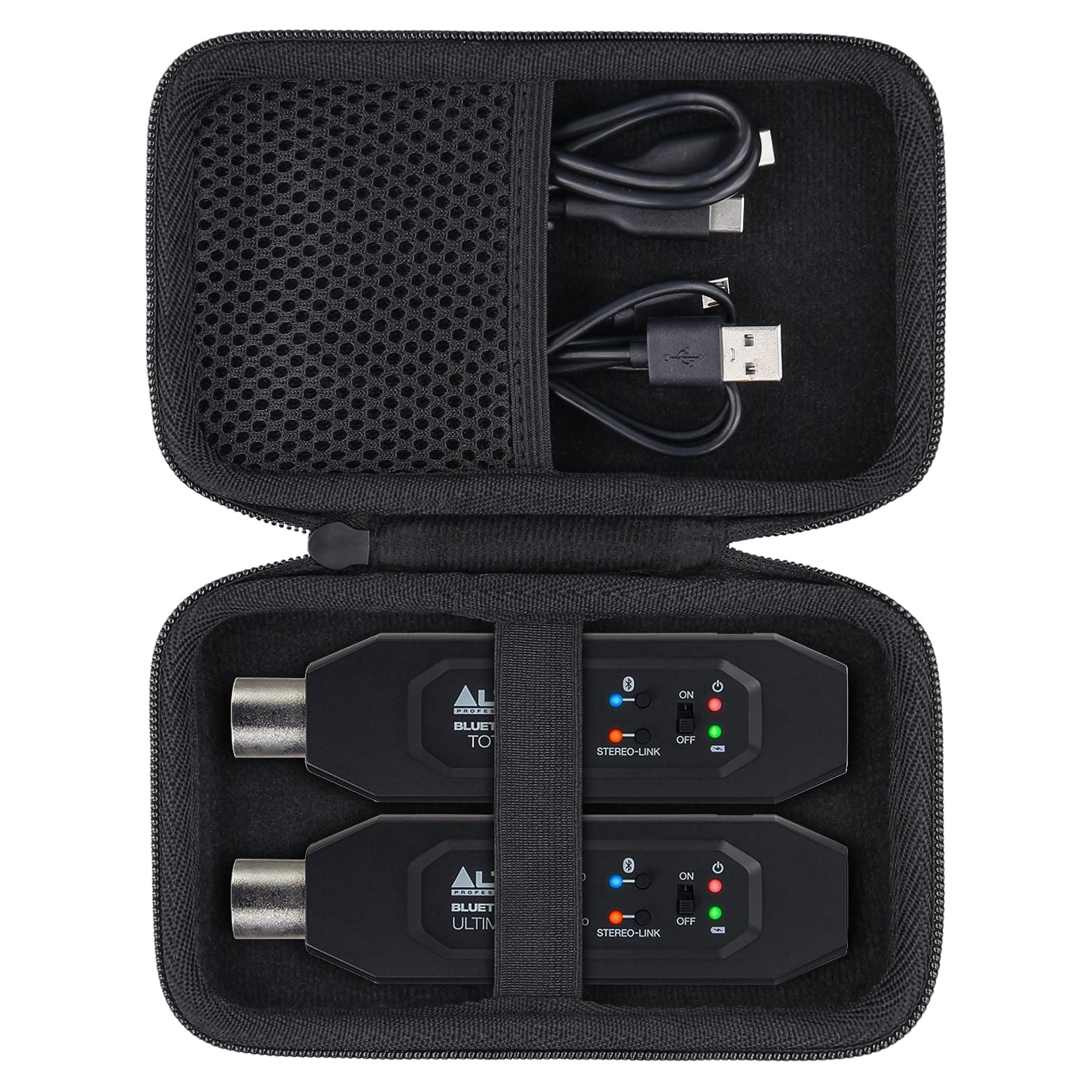 Hard Case for Alto Professional Bluetooth Total 2 and Bluetooth Ultimate,XLR Bluetooth Transmitter & Receiver Organizer(Case Only)
