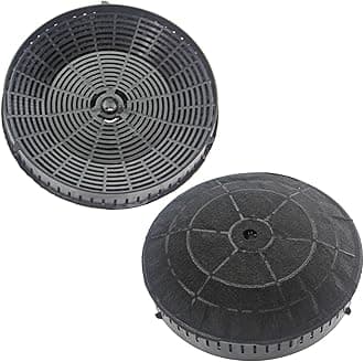 Round Carbon Filter Pair compatible with Elica Cooker Hood Vent Extractor