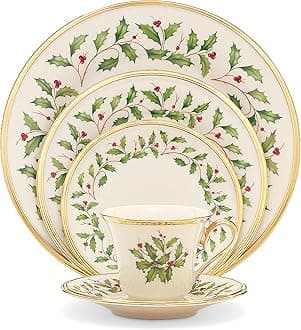 Lenox Holiday 5-Piece Place Setting,Ivory