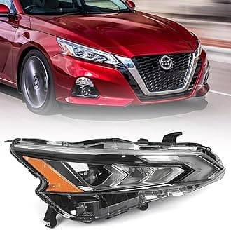 Huray LED Headlight Assembly Fit for Nissan Altima 2019-2022 RH Projector Headlamp w/LED DRL OE Style Replacement for NI2503266 Right Passenger Side, NIAL0001