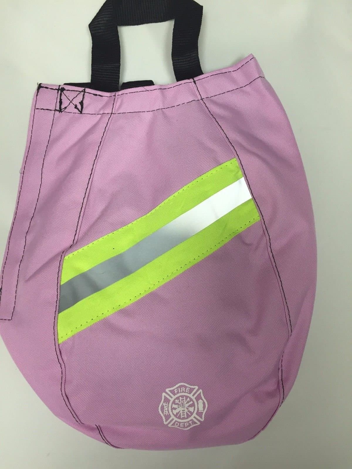 SCBA Mask Bag - Firefighting - Pink - Solid - Hook & Loop Closure - Scissor Clip Handle - Shoulder Strap