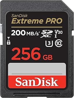 256GB Extreme PRO SDXC UHS-I Memory Card - C10, U3, V30, 4K UHD, SD Card - SDSDXXD-256G-GN4IN