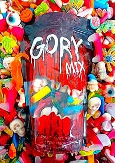 1kg Gory Halloween Jelly Sweet Pick N Mix Resealable Pouch - Novelty Trick or Treat Candy