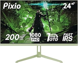 PX248 Wave Mint Green 24 inch 200Hz Refresh Rate FHD 1080p Resolution Fast IPS Panel 1ms GTG Response Time Built-in Speakers Gaming Monitor with Adaptive Sync