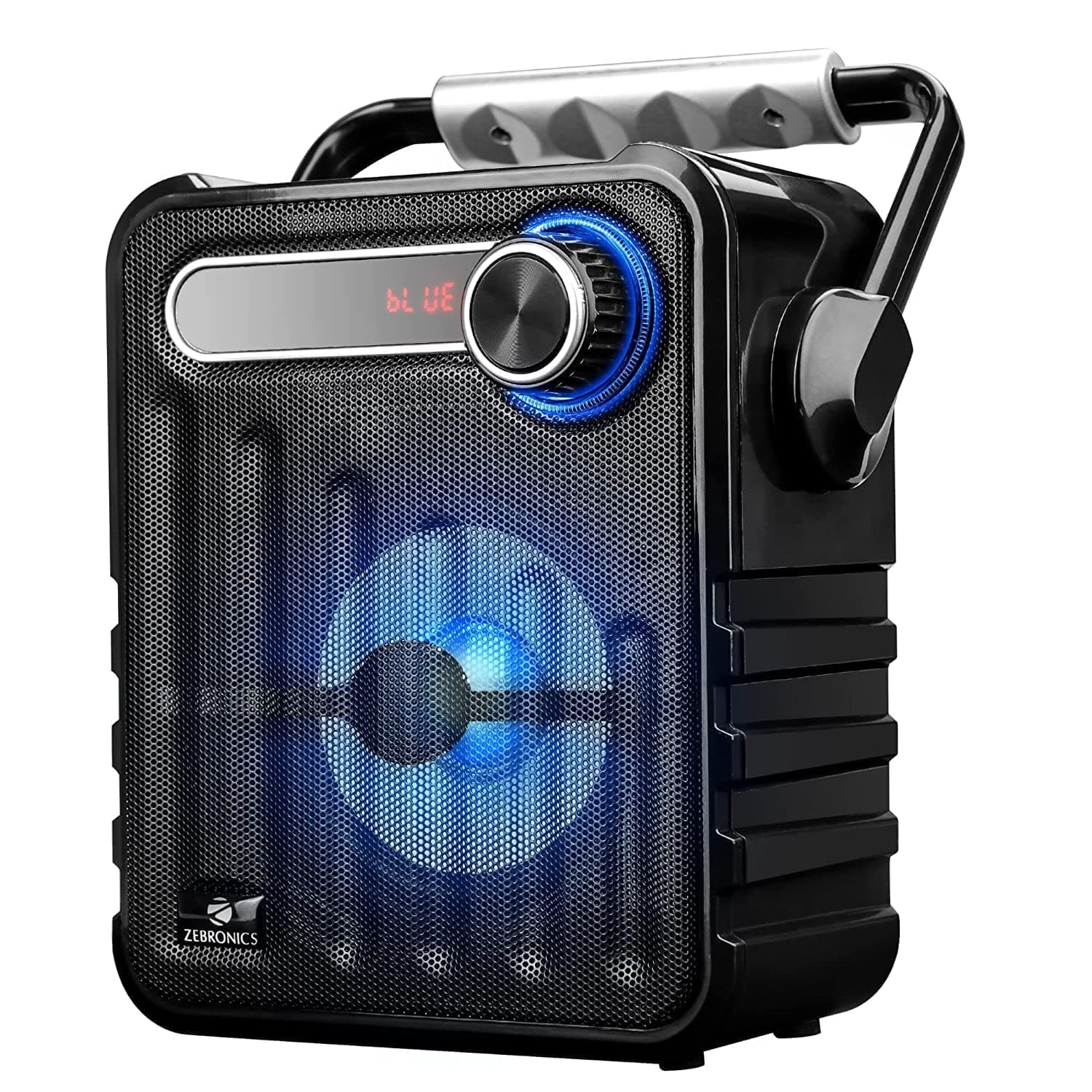 Zebronics BUDDY 5 W Wireless Bluetooth Portable Speaker With Supporting Carry Handle, LED Display, USB, TF/SD Card, AUX, FM & RGB Lights