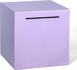 Piggy Bank for Adults Must Break to Open, Unbreakable Adults Piggy Bank Made of Stainless Steel, Metal Saving Bank (Purple, 5.9-inch)