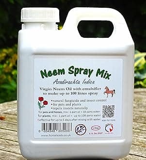 Neem Oil Spray Mix, Water Soluble Strong Concentrate 1 Litre, to Make up to 100 Litre Spray