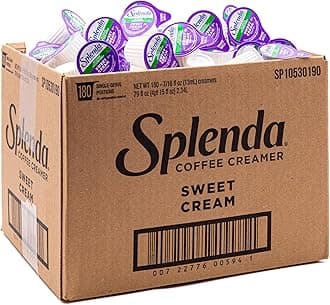 SPLENDA Single Serve Coffee Creamer Cups, Sugar Free Sweet Cream, 180 Count