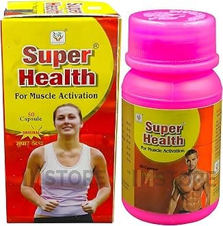 Gita Ayurvedic Super Health 50 Capsule(Pack Of 1) For Weight Gain, 250 grams