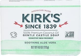 Original Coco Castile Bar Soap, with Aloe Vera, 4 oz (113 g) - Kirk's