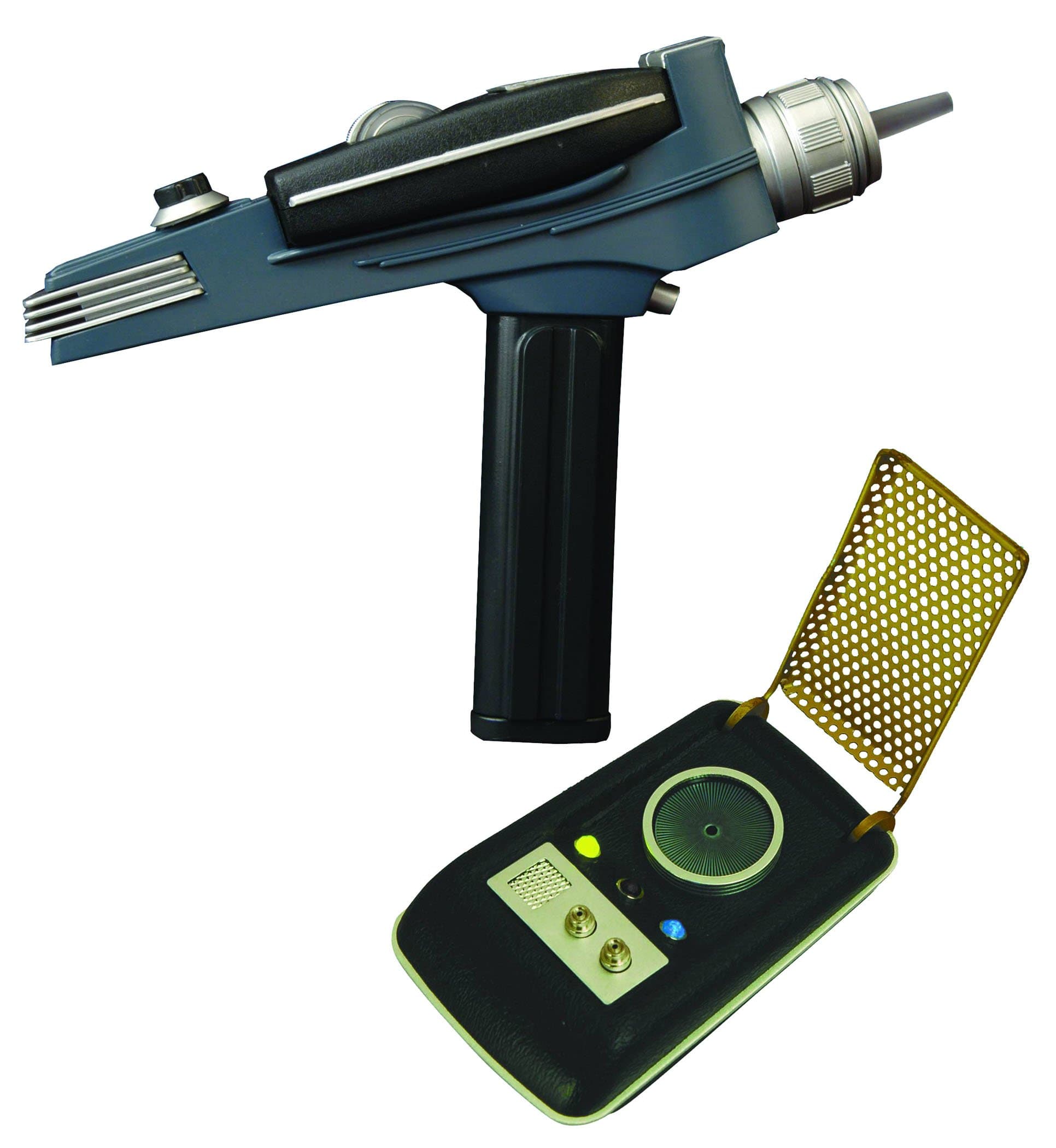 Diamond Select Toys Star Trek: Communicator and Phaser, 2-Pack