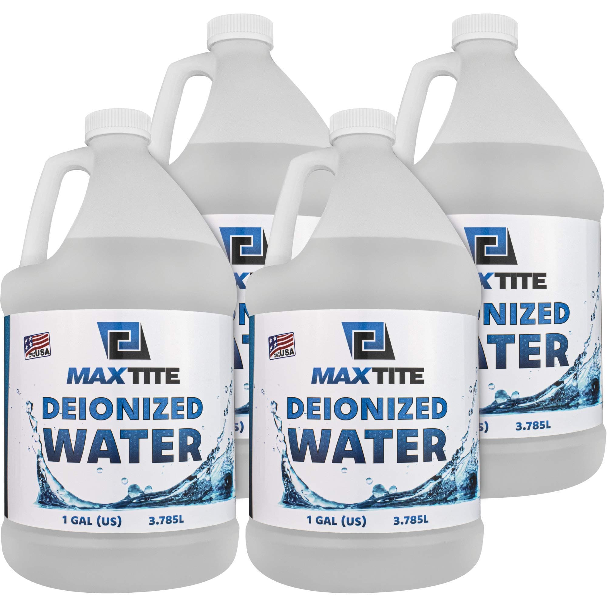 MAXTITE Type I Deionized Water Ultrapure Analytical Grade (4 Gallons) - ASTM/ACS Certified