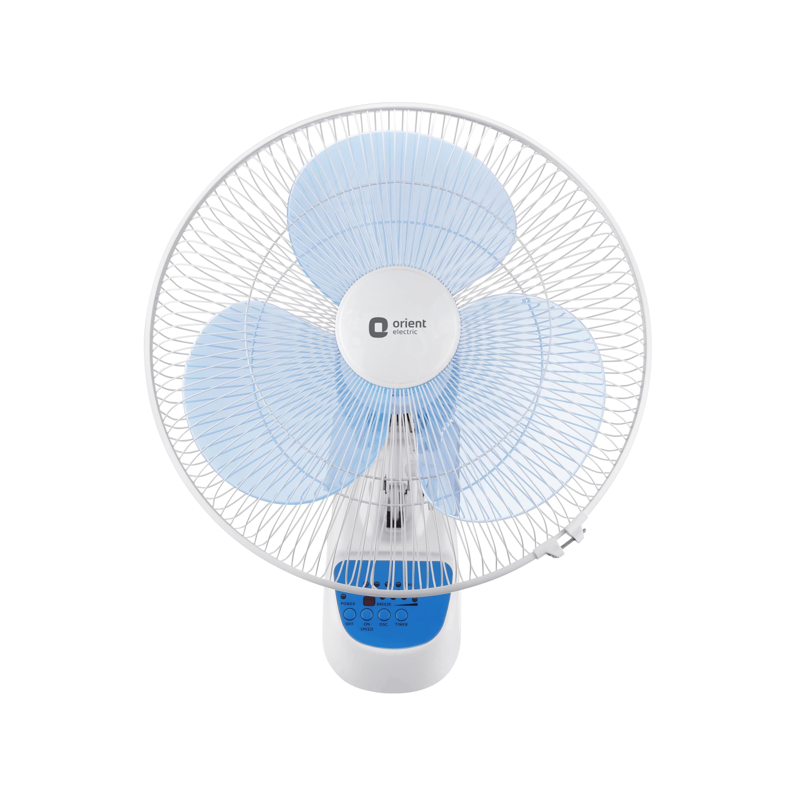 Wall- 49 Wall Fan with Remote & Automatic Speed Control | Wall Fan with Tilt & Oscillation mechanism | Remote with Display Panel & Timer | 2-year warranty by Orient | Crystal White
